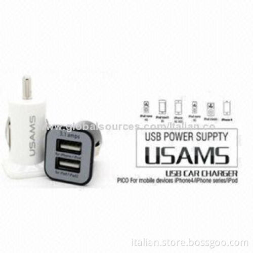 3A Dual-USB Mini Car Charger